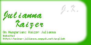 julianna kaizer business card